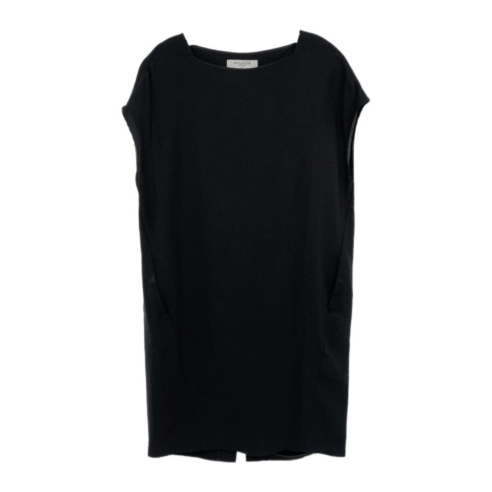 MM Lafleur Black Boxy Fit Knee Length Dress | Size M